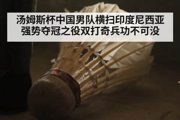 汤姆斯杯中国男队横扫印度尼西亚强势夺冠之役双打奇兵功不可没